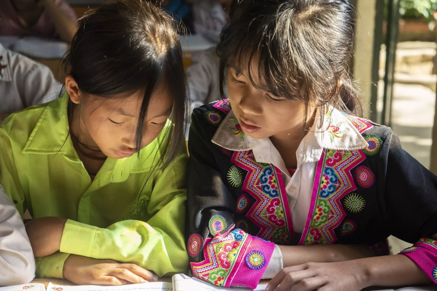 children learning