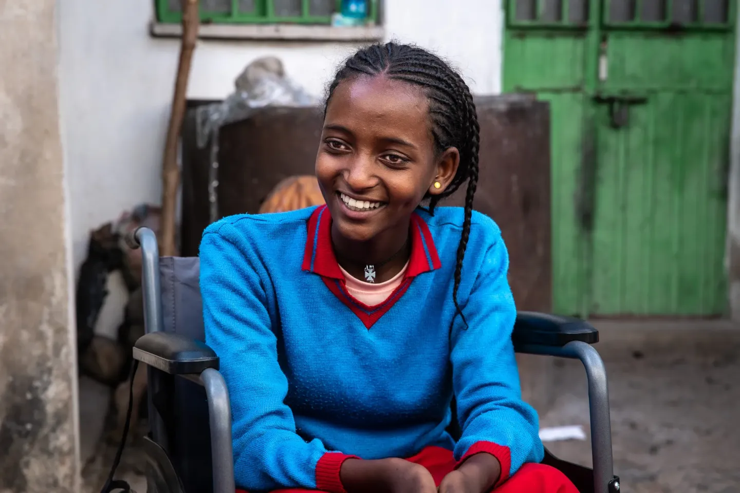 Kibra, a disabled 15-year-old girl