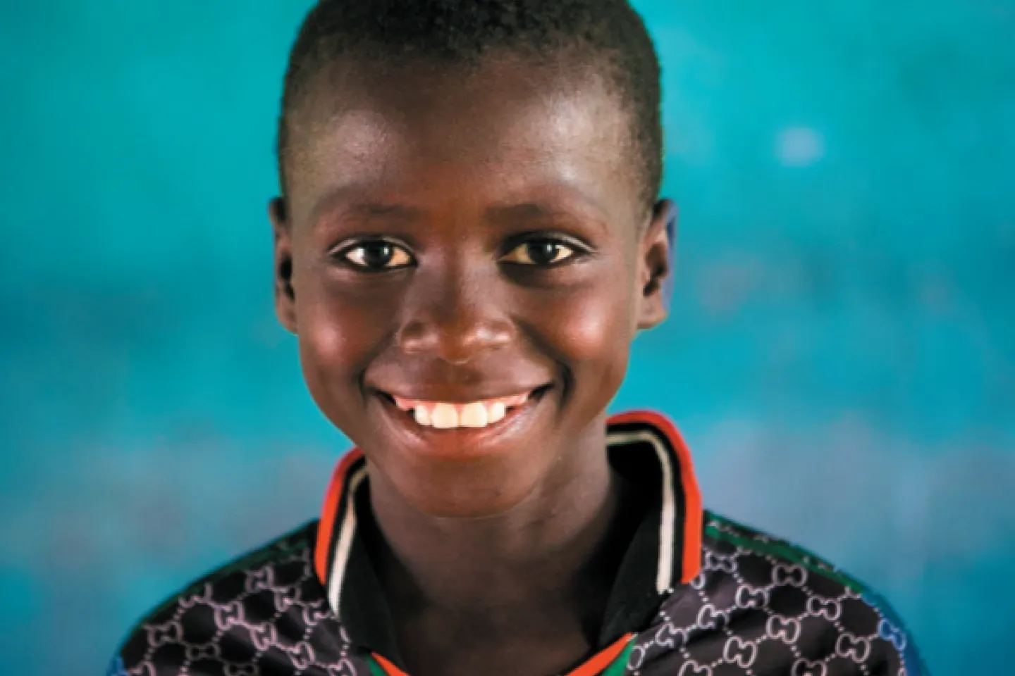 a picture of 18 years old boy in Tierkidi Refugee Camp