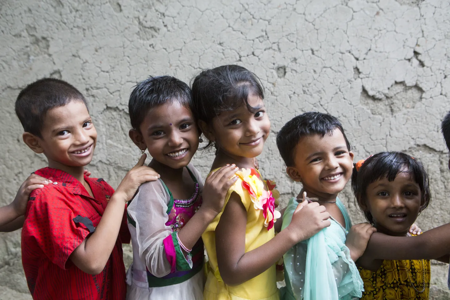 Children attend classes amid fun on 8 August 2016 in a pre-school supported by UNICEF at BRAC Khuria Para Shishu Bikash Kendro (child development centre) in Jatrabari, Dhaka.