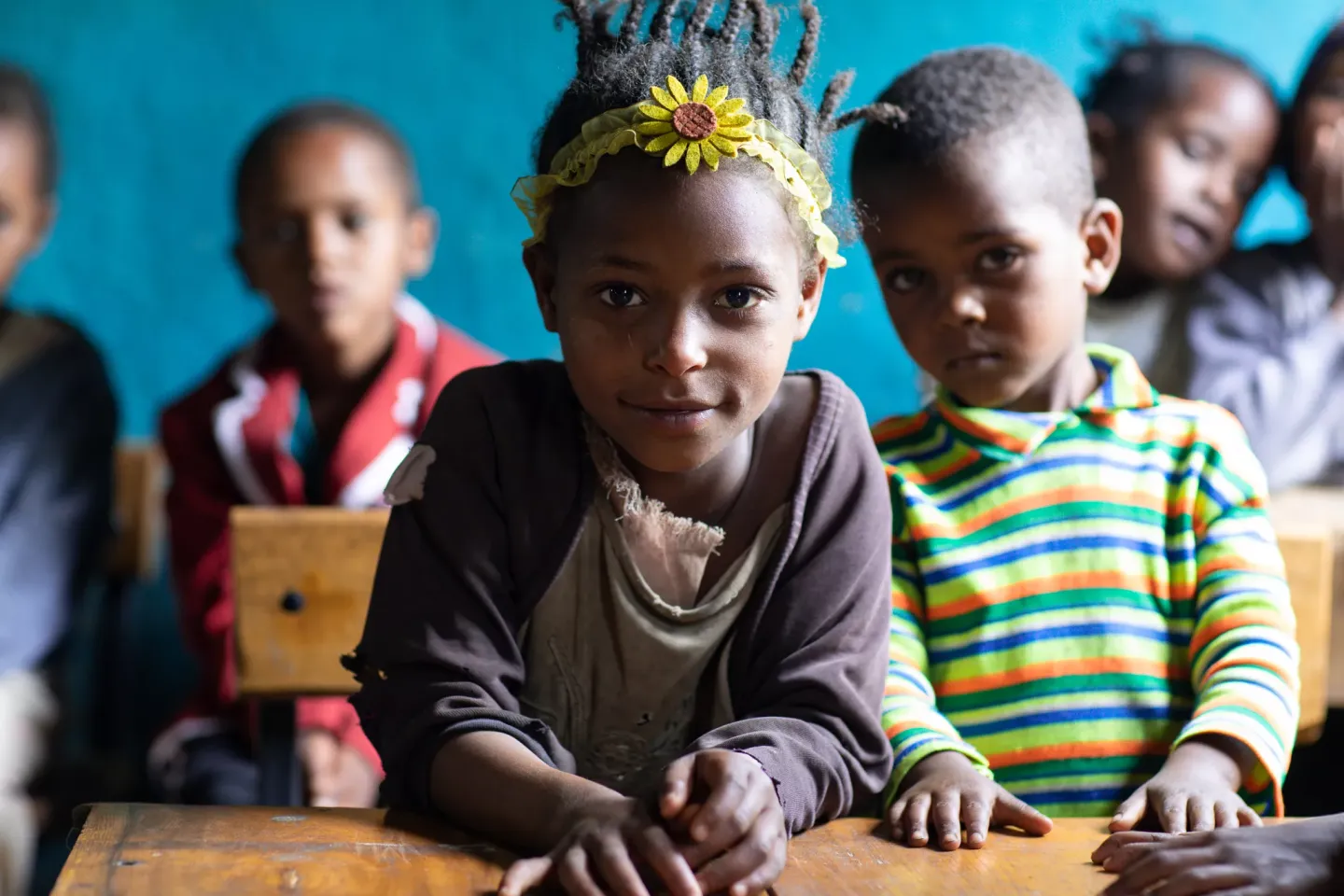 At Weyra Lalo Primary School in the SNNP region, 5 and 6 year old children learn by having fun.