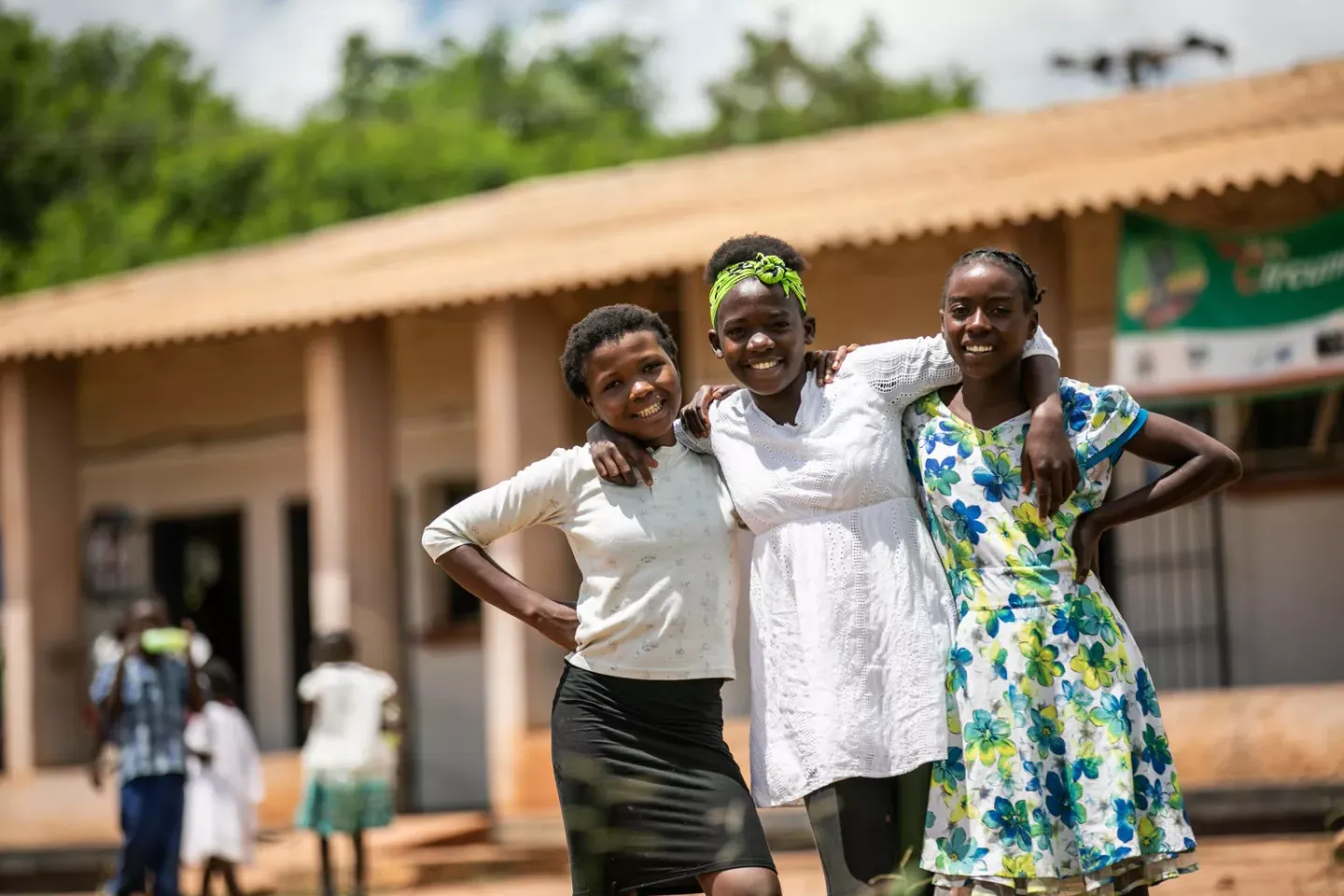 Teens feel welcome at UNICEF supported adolescent-friendly space at the at the Kanakapita RHC, Chongwe District 23, Zambia.