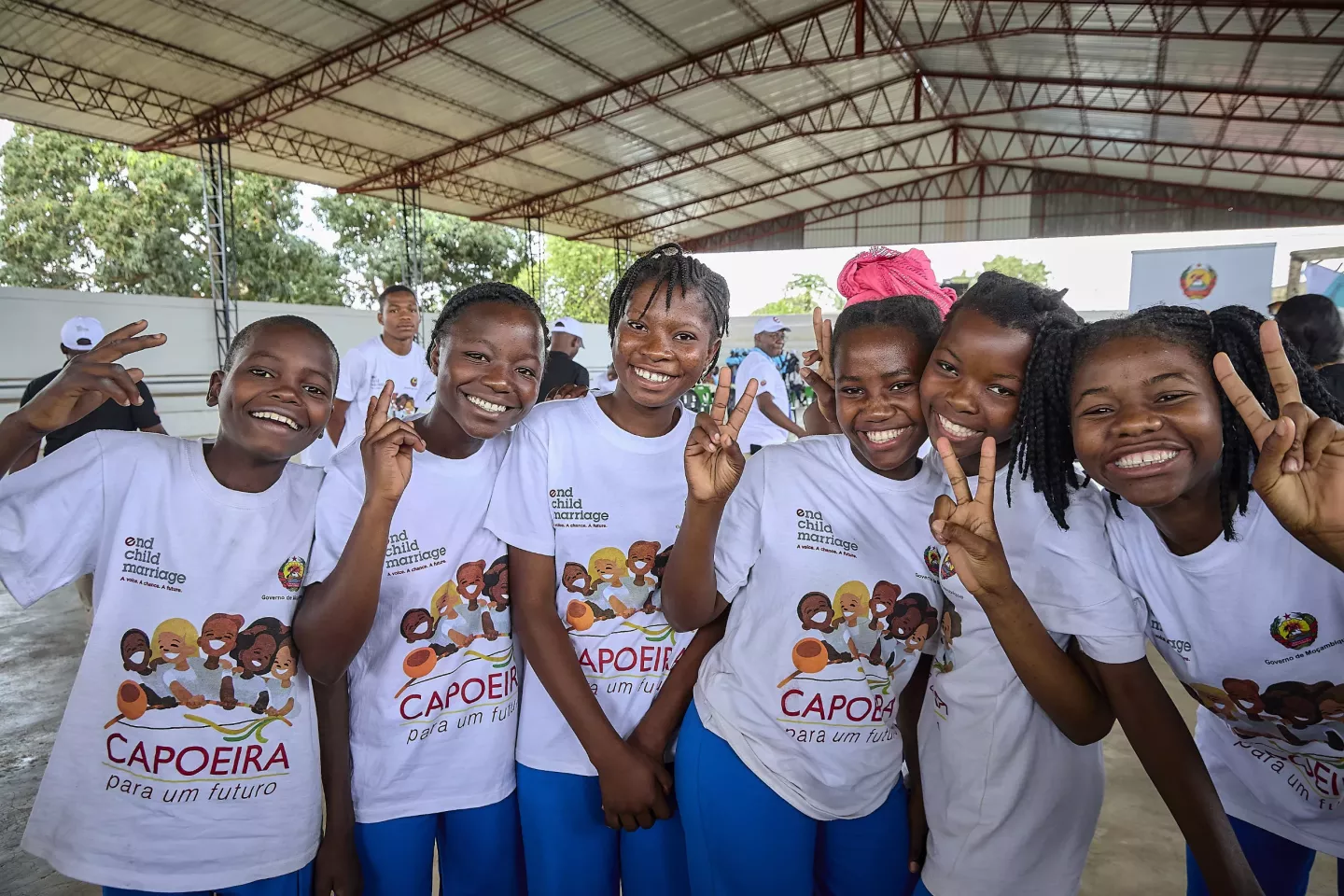 Group photo of Capoeira members