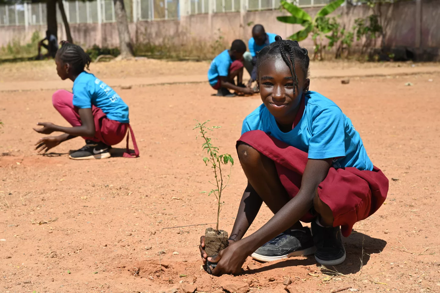 Children celebrating World Children&rsquo;s Day, at the Public School of Champions, in Garoua, northern Cameroon.