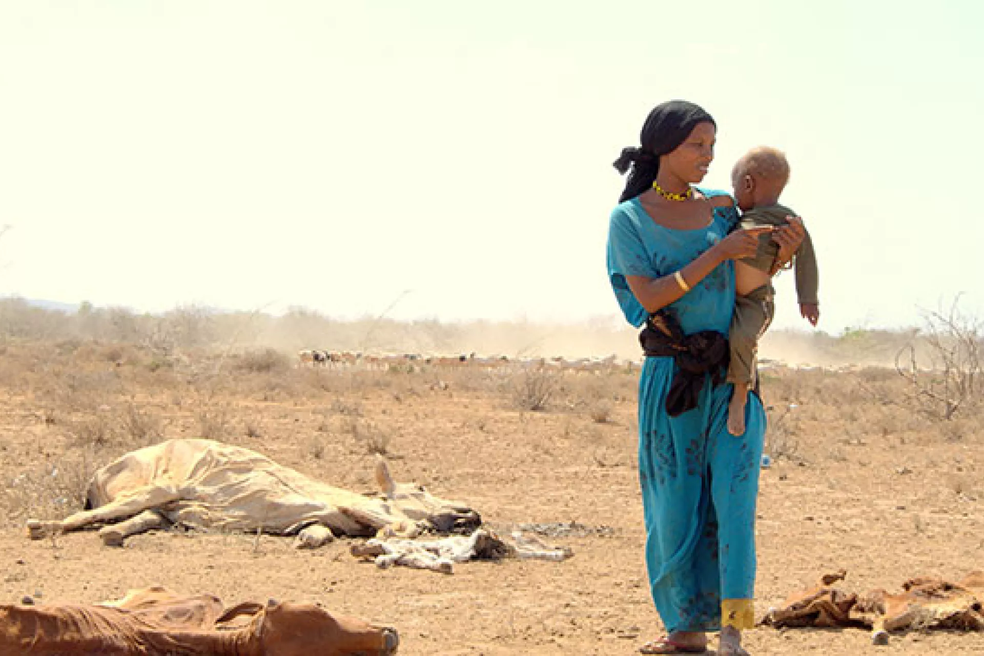 Dabo Boru, 21, with her two-year-old daughter