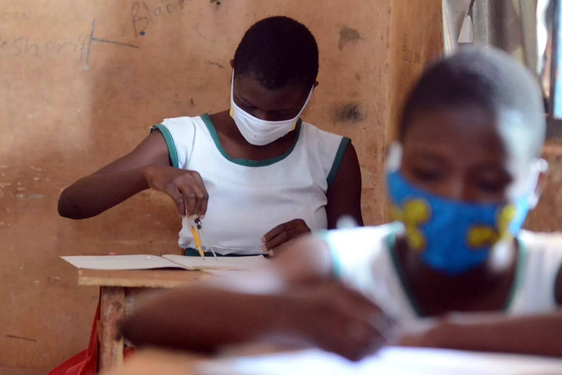 Girl engaged in STEM activities