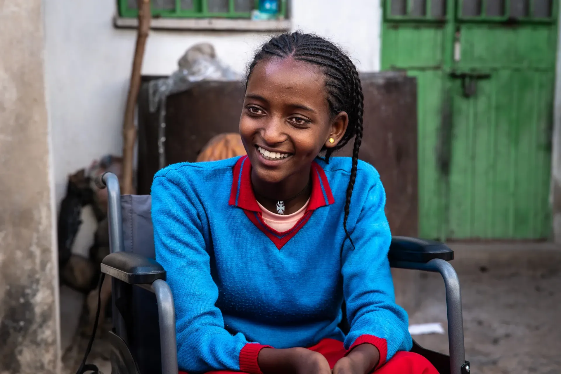 Kibra, a disabled 15-year-old girl
