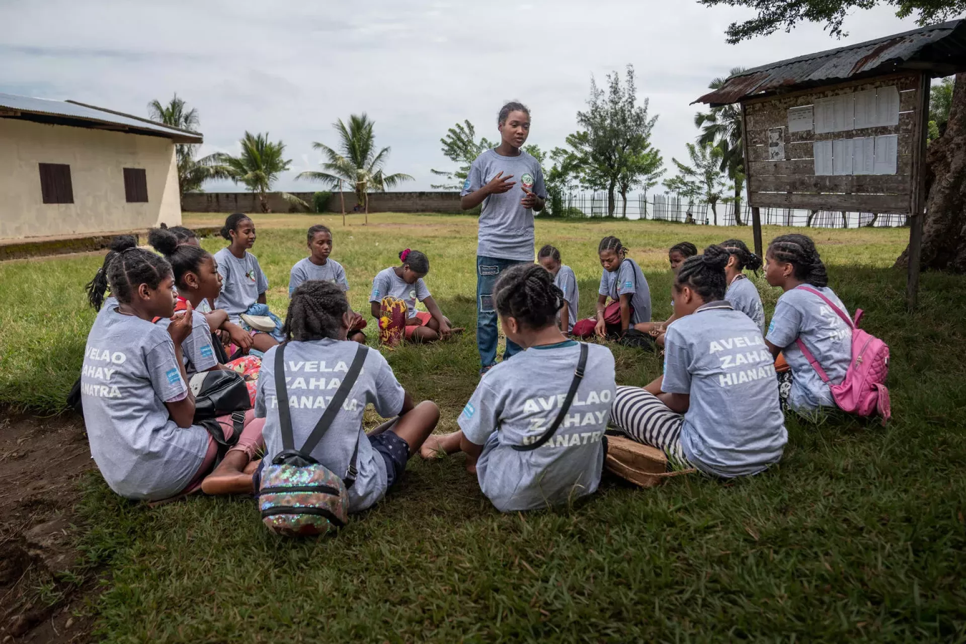Francisca, a 15-year-old girl leader in northern Madagascar, educates her peers about children&rsquo;s rights.