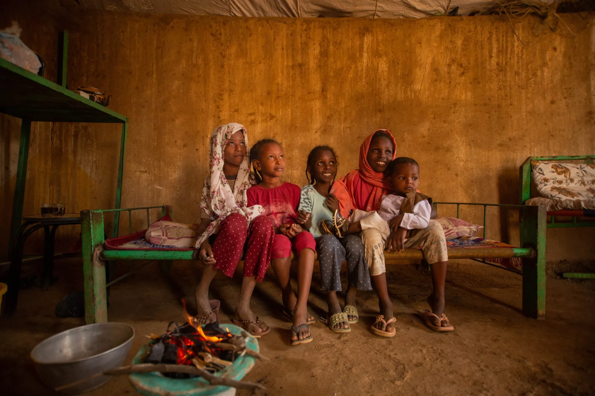Sudan: Medina's children at their home in Kassala state.