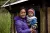 Amita Gurung holds her daughter Arpita 