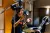Young person singing a song in studio