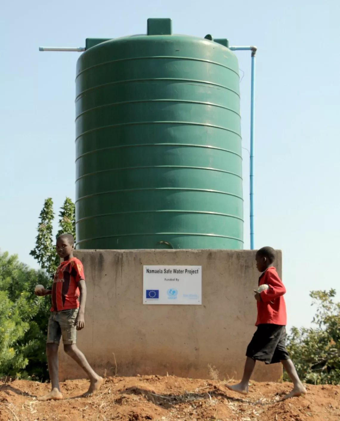 A water tank, Malawi