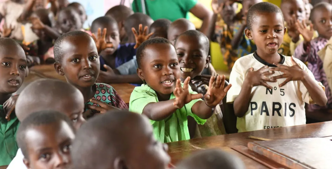Children in a classroom