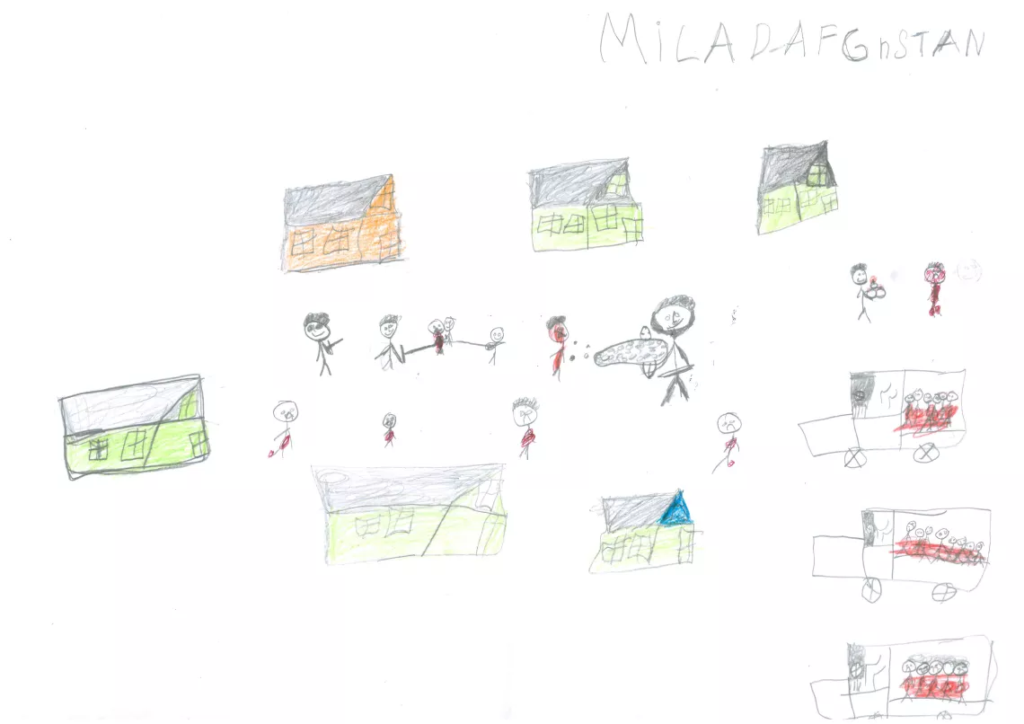 Drawing for Pope, Afghanistan