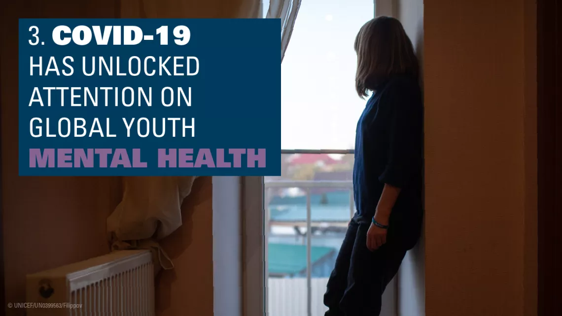 Youth mental health: A girl looks out of the window