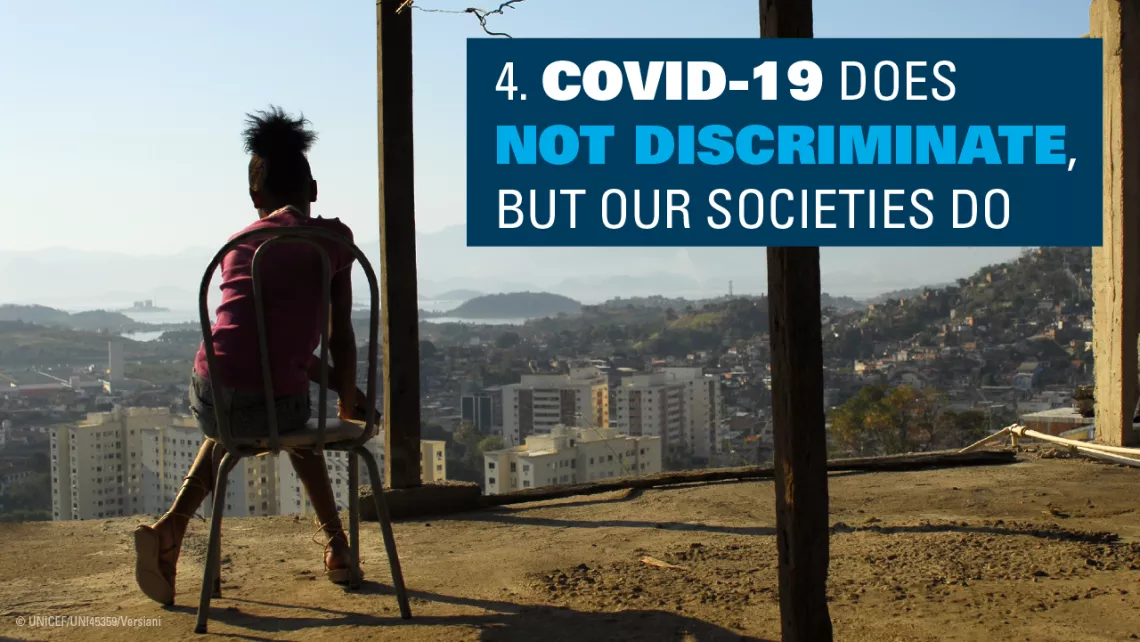 Discrimination: A girl stares out over a town in Brazil