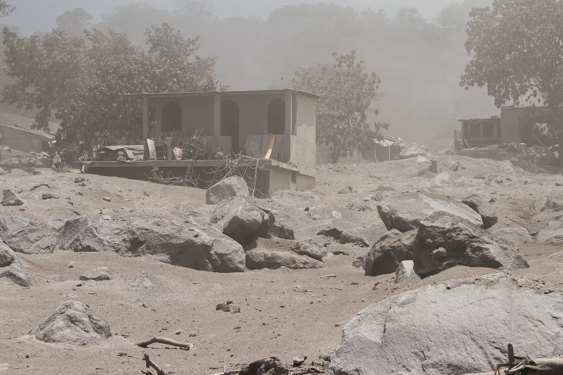 A destroyed village, Guatemala