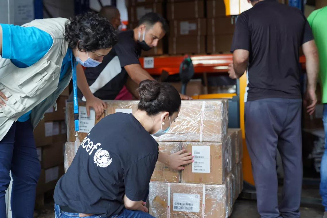 Vaccine supplies handled in packages