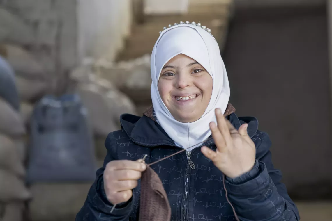 UNICEF&rsquo;s Integrated Social Protection programme for children with disabilities improves Walaa&rsquo;s quality of life
