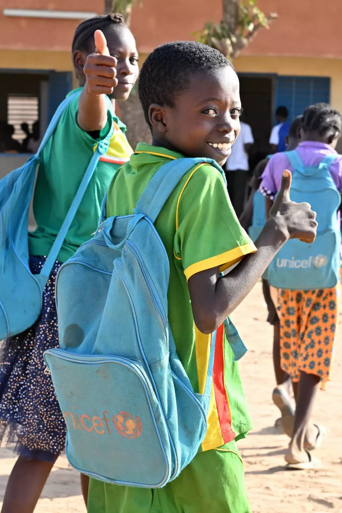  Children at the playground of their school, Baapouguini B, in Fada N&rsquo;gourma, in the east of Burkina Faso.