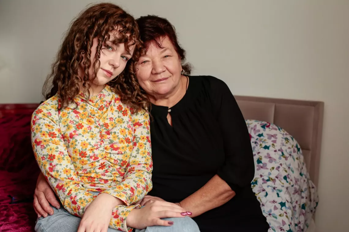 Nadiya and her grandmother, Tetiana.