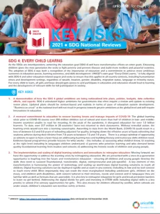 Cover image of Key Asks - SDG 4 Education