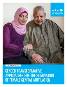 Cover page of the FGM Mainstreaming Gender Equality technical note