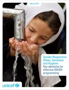  A child enjoying safe drinking water