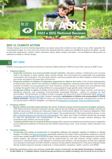 SDG 13 Issue Brief