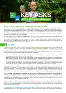 SDG 14 & 15 Issue Brief