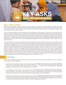 SDG 2 Issue Brief