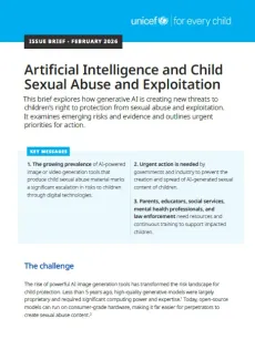Artificial intelligence and Child Sexual Abuse and Exploitation