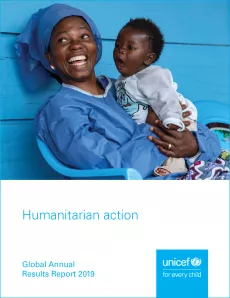 Cover for the Global annual result report - humanitarian action
