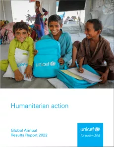 Humanitarian action, Global annual results report 2022, cover image