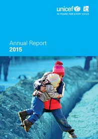 Cover page of UNICEF Annual Report 2015