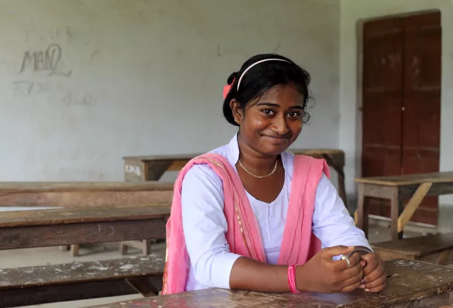 17-year old Rima from India helps stop child marriages in her community.