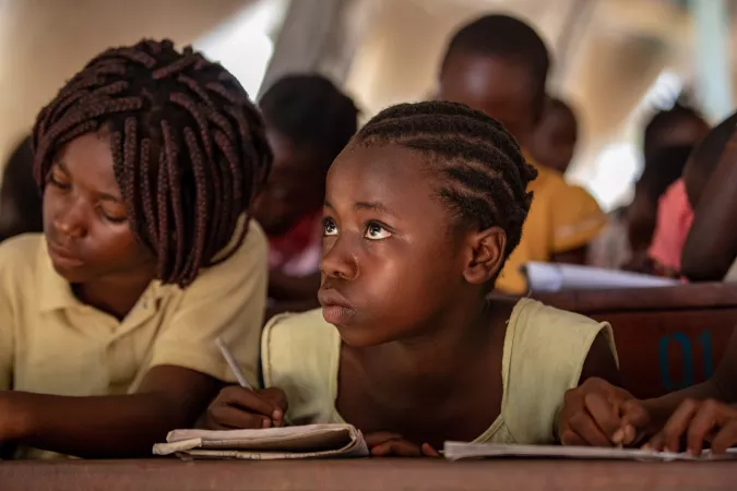 Children study at an Accelerated Education Programme, Kashojwa Learning Center, Isingiro District, Uganda