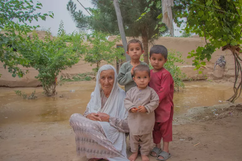 On 16 May 2024, Bigom, an 80-year-old grandmother, was with her three grandsons when flash floods hit her village in Baghlan province, Afghanistan. Bigom's grandchildren were injured in the floods, and all of her sheep were swept away and killed.