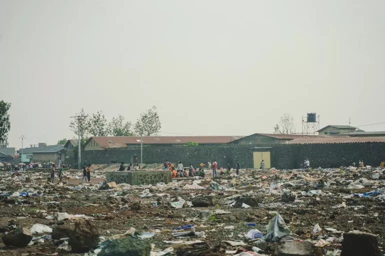 Don Bosco Ngangi displacement site, near Goma, North Kivu province, DR Congo, on 4 February 2025.