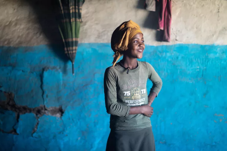 Mekiya learned about the risks of FGM at school in Ethiopia. 