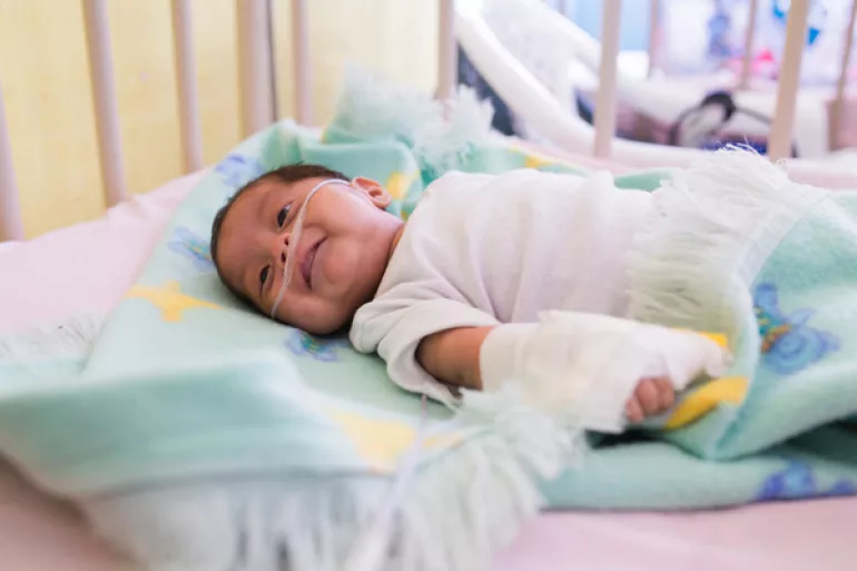 baby with pneumonia 