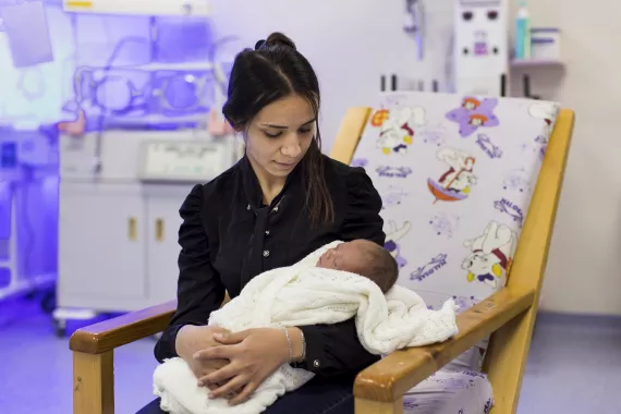 Kangaroo mother care is ensuring premature babies thrive in Iraq