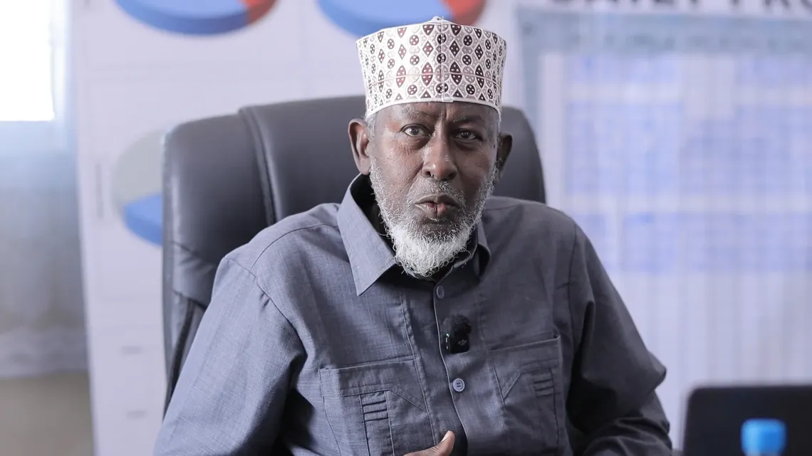 Abdirahman Abdisalaam, General Manager of SHABA Water Company, which manages Borama&rsquo;s expanding water supply network.