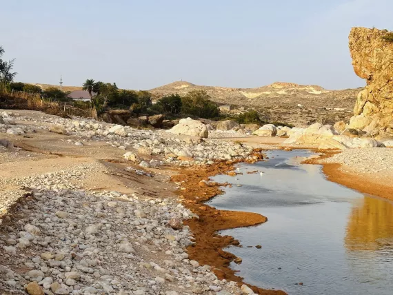 Nugal River in Eyl town.