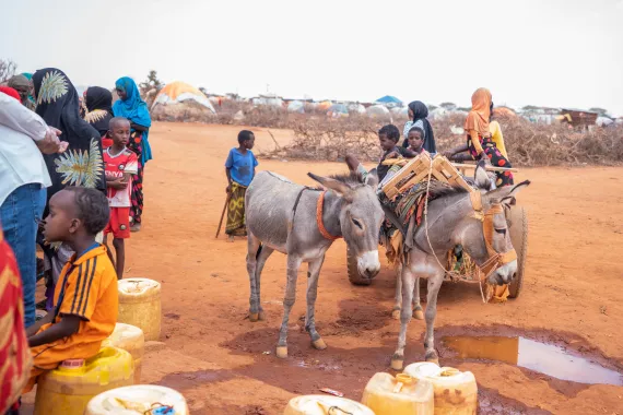 Drought crisis in Dollow in February 2023.