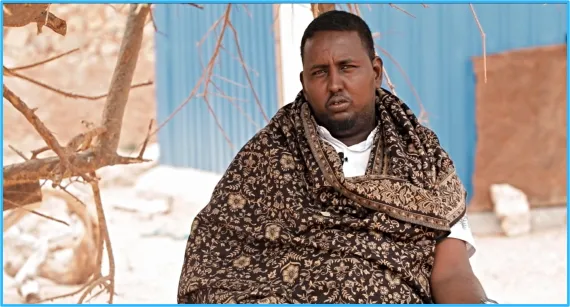 Dahir at his farm.