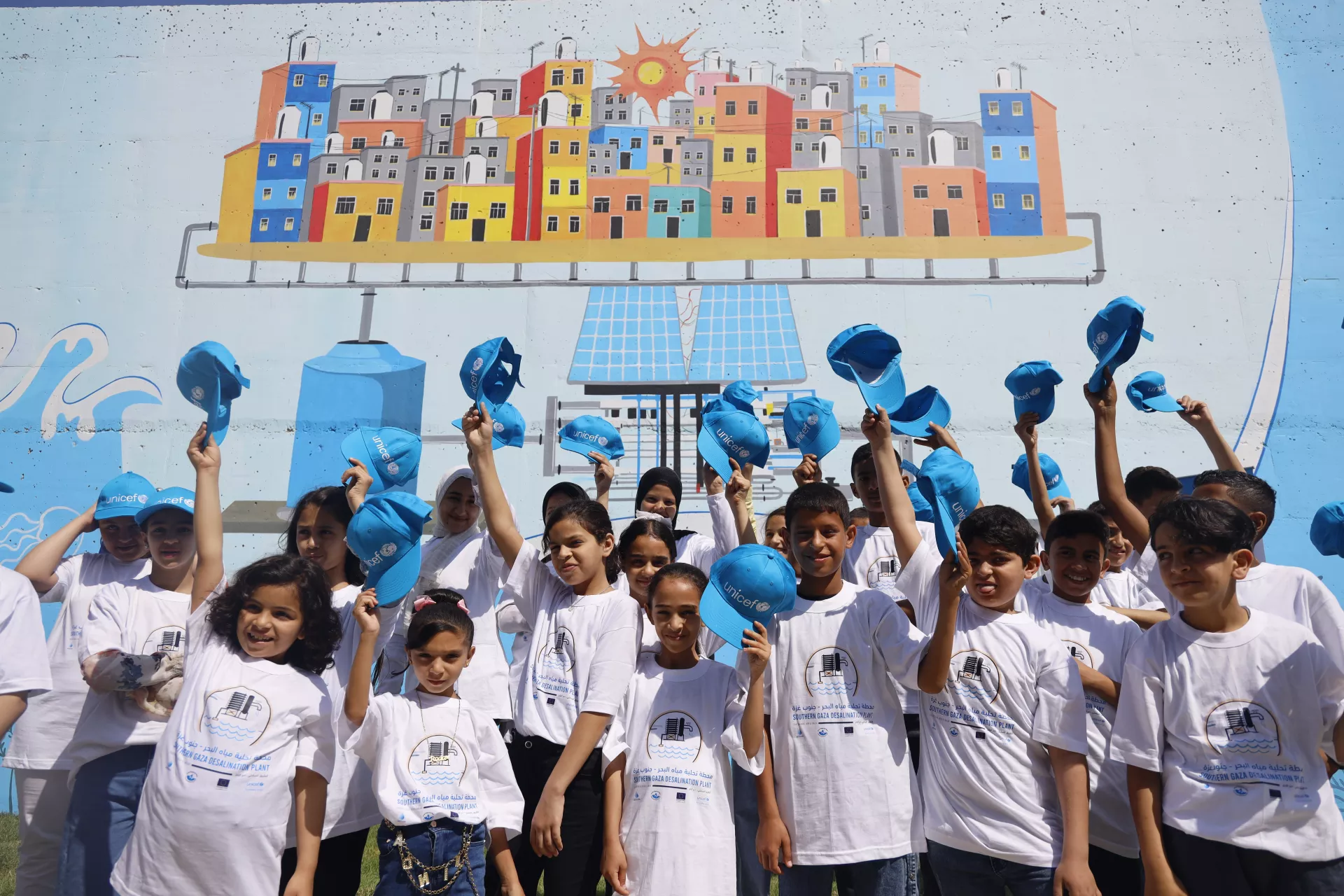 Children at the Desal Plant