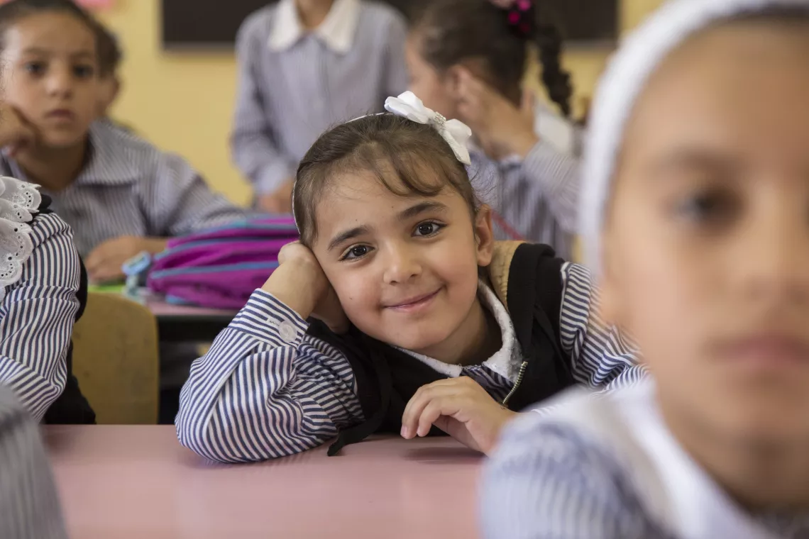 Girl in school