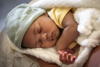 A sleeping infant
