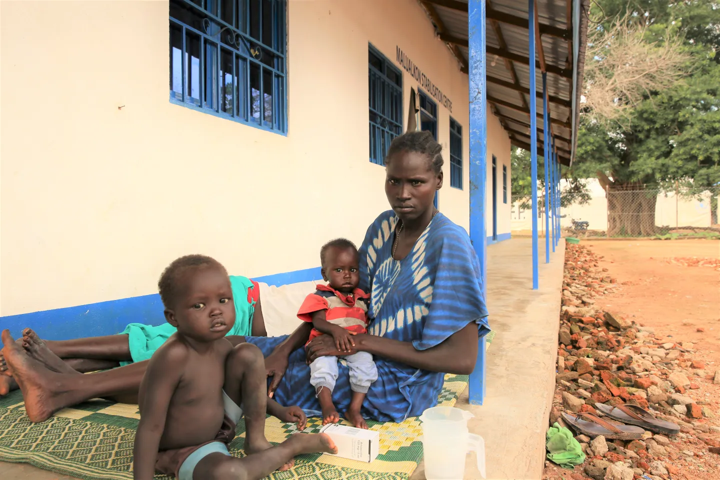 One year old Bulo was admitted to the Stabilisation Centre in Malualkon with medical complications
